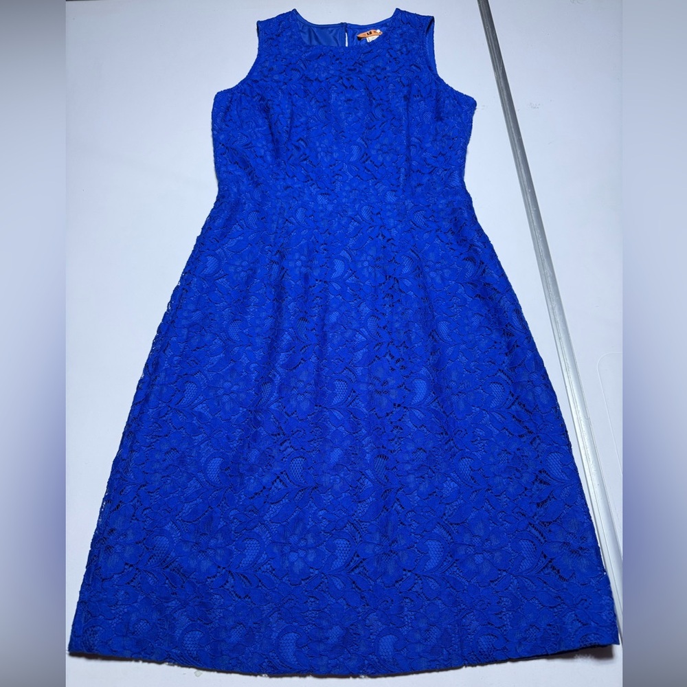 J. Crew Royal Blue Lace Dress